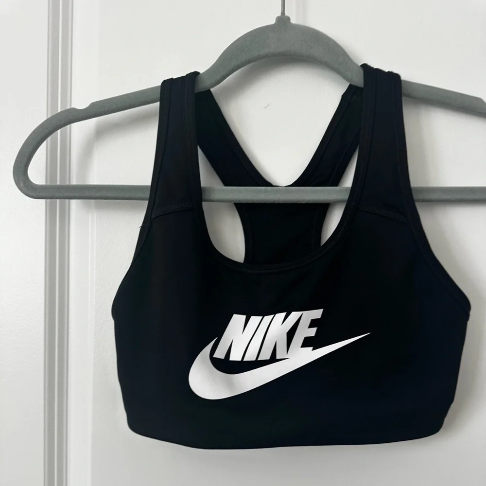 Nike Women's Black and White Sports Bra